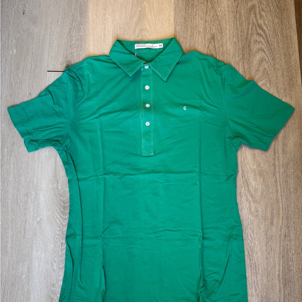 Criquet Vibrant Green Polo Shirt
